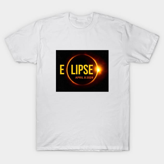 Eclipse Elegance: April 8, 2024 Graphic T-Shirt by LENTEE